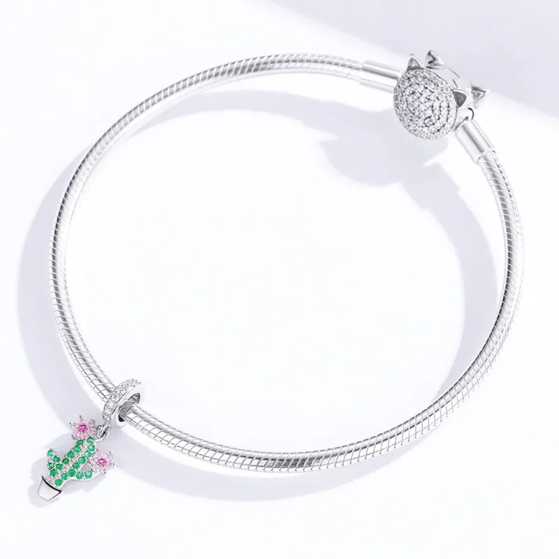 (kép) PANDORA típusú kaktusz függő charm - BSC121 - Megtekintés 3