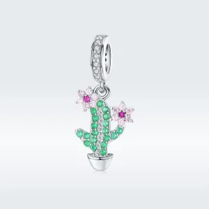 PANDORA típusú kaktusz függő charm - BSC121 (kép) PANDORA típusú kaktusz függő charm - BSC121