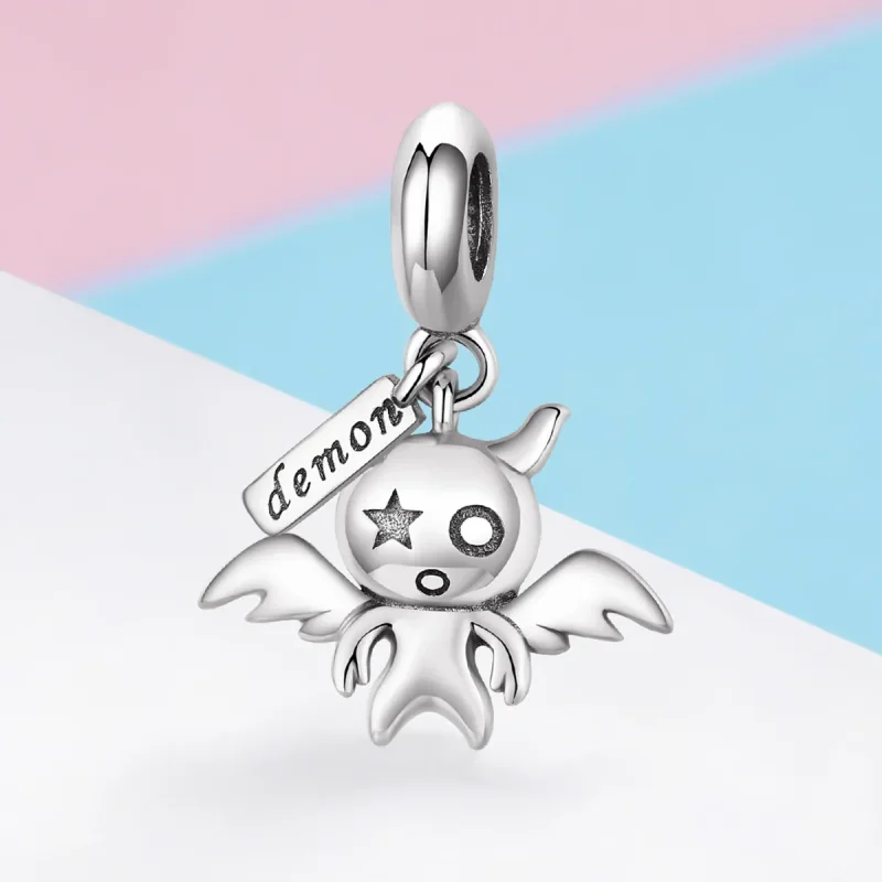 (kép) PANDORA típusú kedves kisördög függő charm - SCC975 - Megtekintés 2