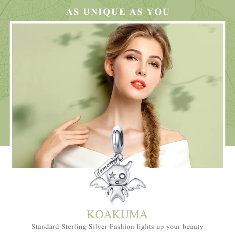 (kép) PANDORA típusú kedves kisördög függő charm - SCC975 - Megtekintés 6