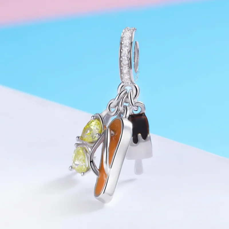 (kép) PANDORA típusú kellemes nyár függő charm - SCC770 - Megtekintés 2