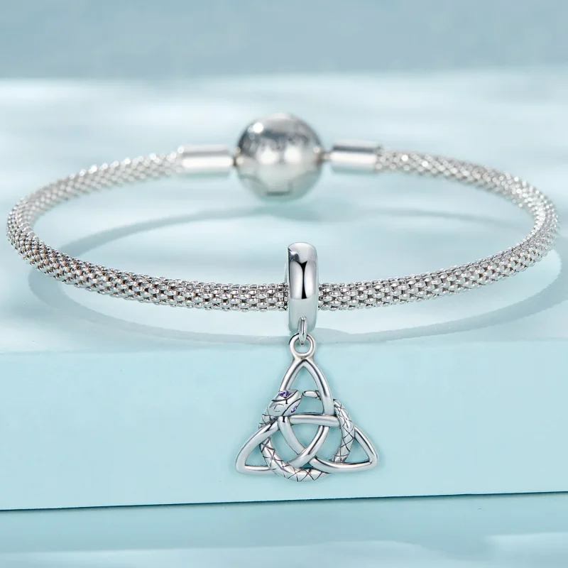 (kép) PANDORA típusú Kelta szimbólumok függő charm - SCC2382 - Megtekintés 3