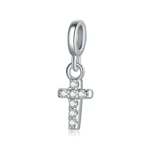 (kép) PANDORA típusú Kereszt függő charm - BSX003-L