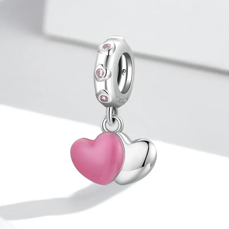 (kép) PANDORA típusú Kettős szerelem függő charm - SCC2006 - Megtekintés 2