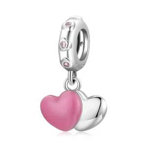 (kép) PANDORA típusú Kettős szerelem függő charm - SCC2006