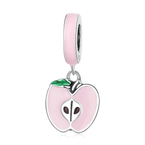 (kép) PANDORA típusú Kis alma függő charm - SCC2226