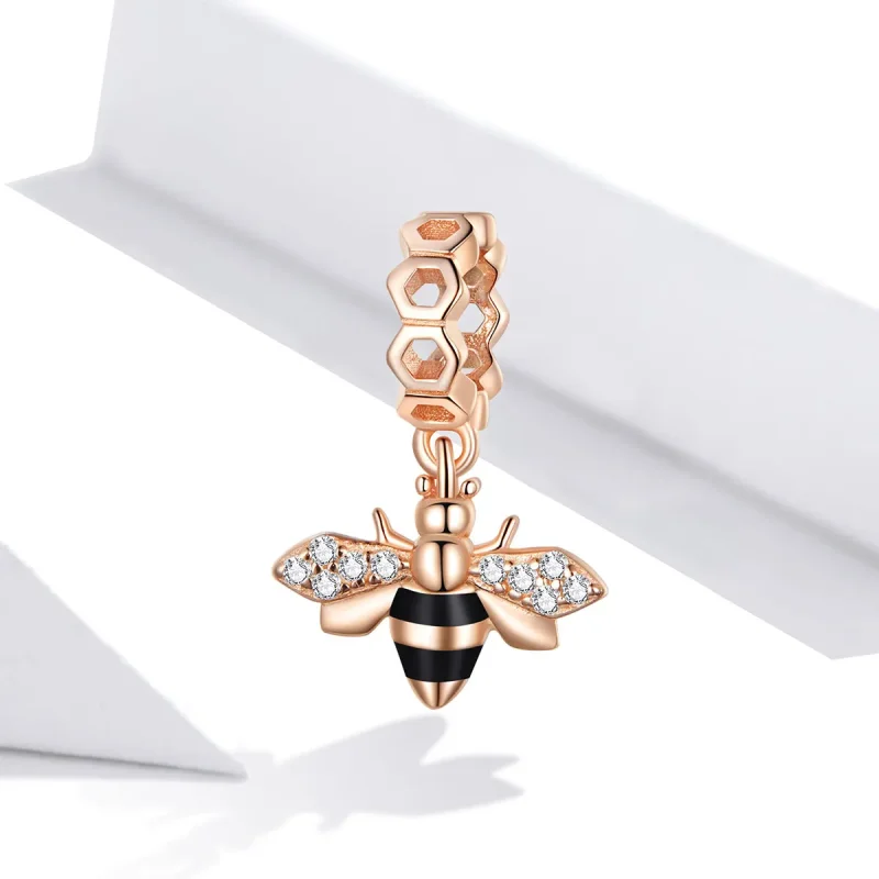 (kép) PANDORA típusú kis méh függő charm - BSC370 - Megtekintés 2