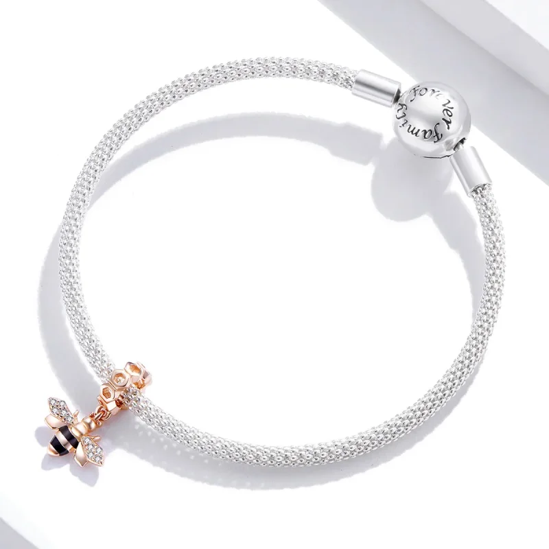 (kép) PANDORA típusú kis méh függő charm - BSC370 - Megtekintés 3