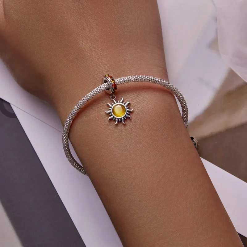 (kép) PANDORA típusú Kis nap függő charm - SCC2210 - Megtekintés 6