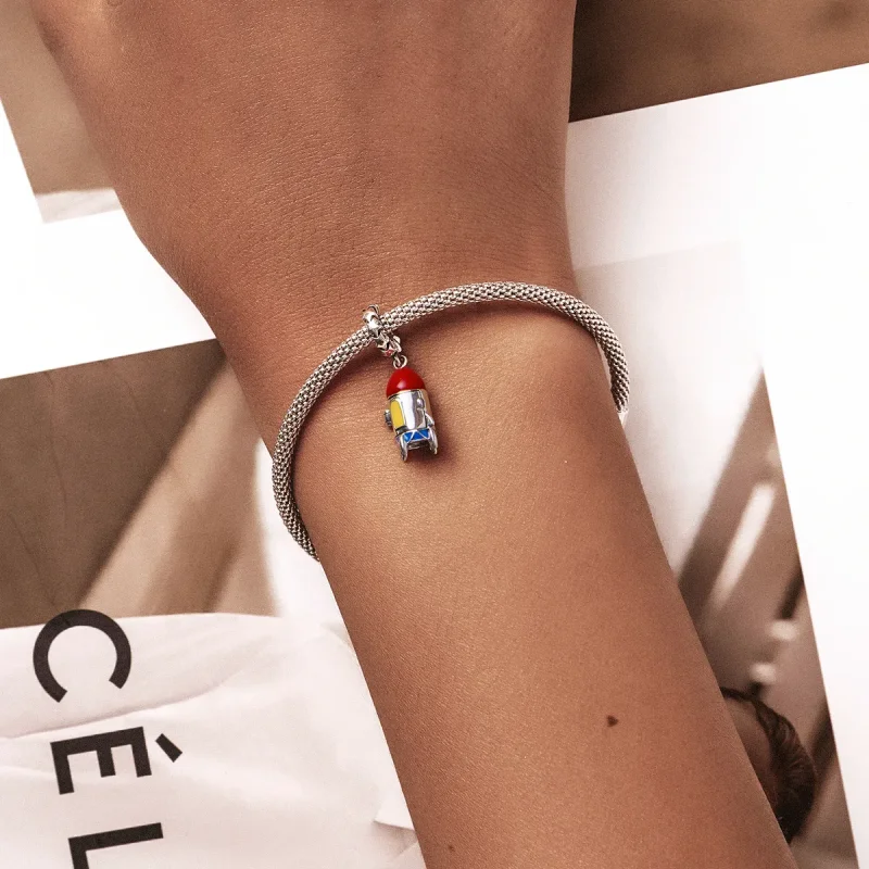 (kép) PANDORA típusú Kis rakéta függő charm - SCC2058 - Megtekintés 5
