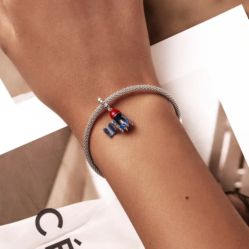 (kép) PANDORA típusú Kis rakéta függő charm - SCC2058 - Megtekintés 6