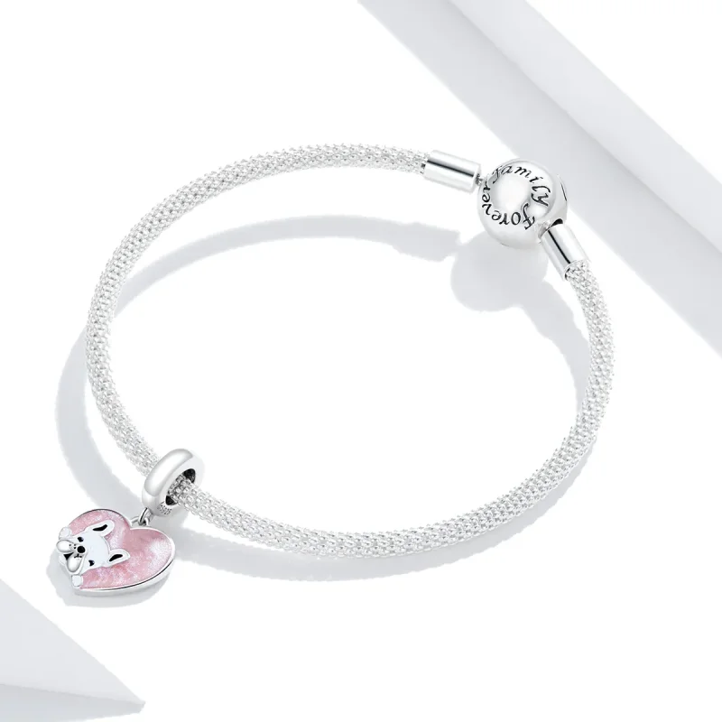 (kép) PANDORA típusú kölyök szeretettel függő charm - BSC360 - Megtekintés 3