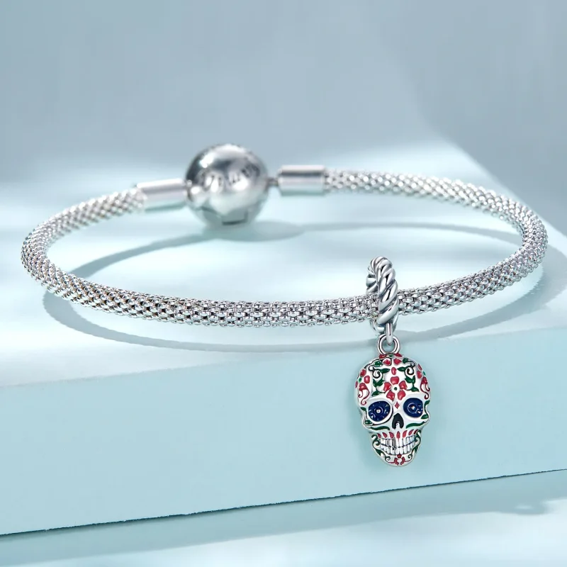 (kép) PANDORA típusú Koponya függő charm - SCC2361 - Megtekintés 3