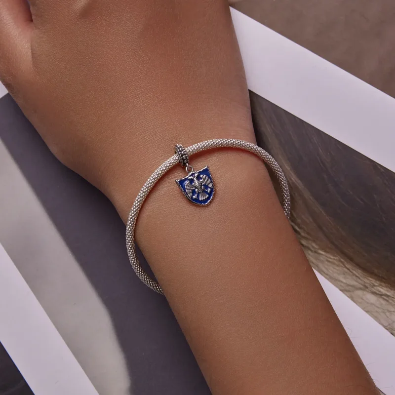 (kép) PANDORA típusú Kétfejű saspajzs függő charm - SCC2184 - Megtekintés 5