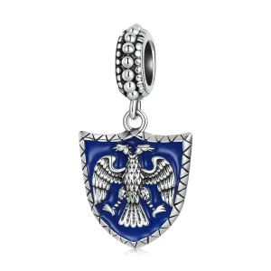 (kép) PANDORA típusú Kétfejű saspajzs függő charm - SCC2184
