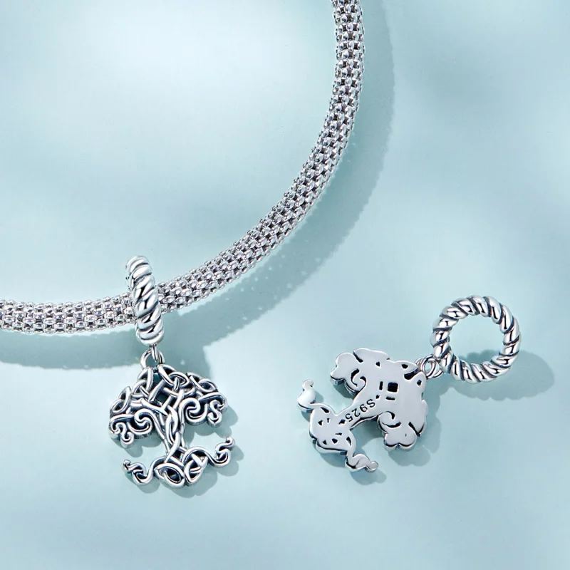 (kép) PANDORA típusú Életfa függő charm - SCC2360 - Megtekintés 4