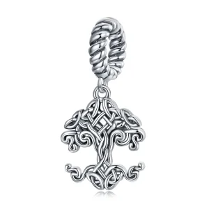 (kép) PANDORA típusú Életfa függő charm - SCC2360