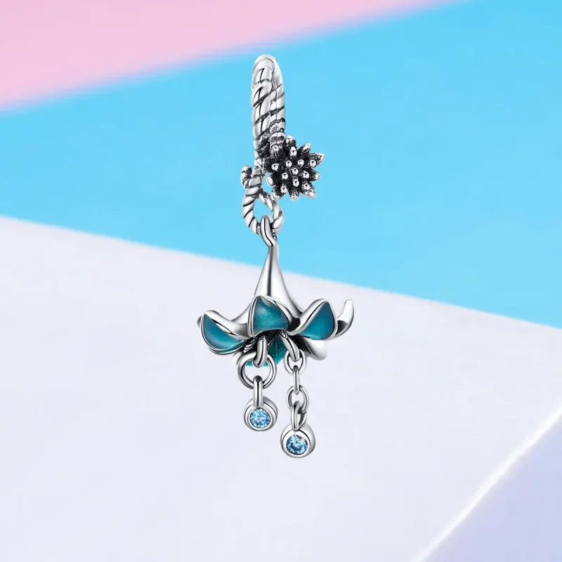 (kép) PANDORA típusú Álom orchidea függő charm - BSC034 - Megtekintés 2