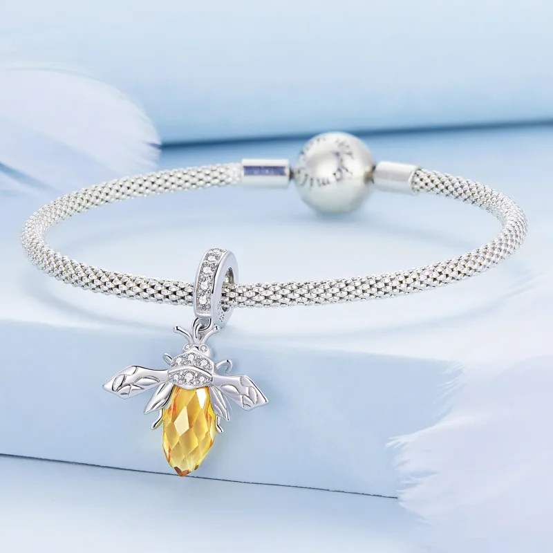 (kép) PANDORA típusú Méh függő charm - BSC710 - Megtekintés 3