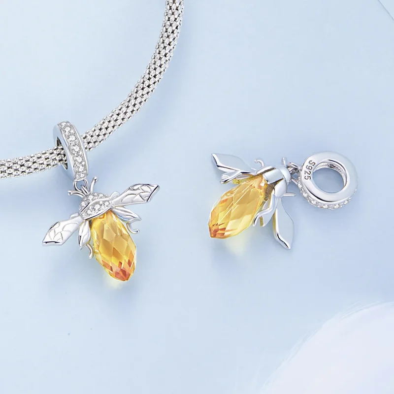 (kép) PANDORA típusú Méh függő charm - BSC710 - Megtekintés 4