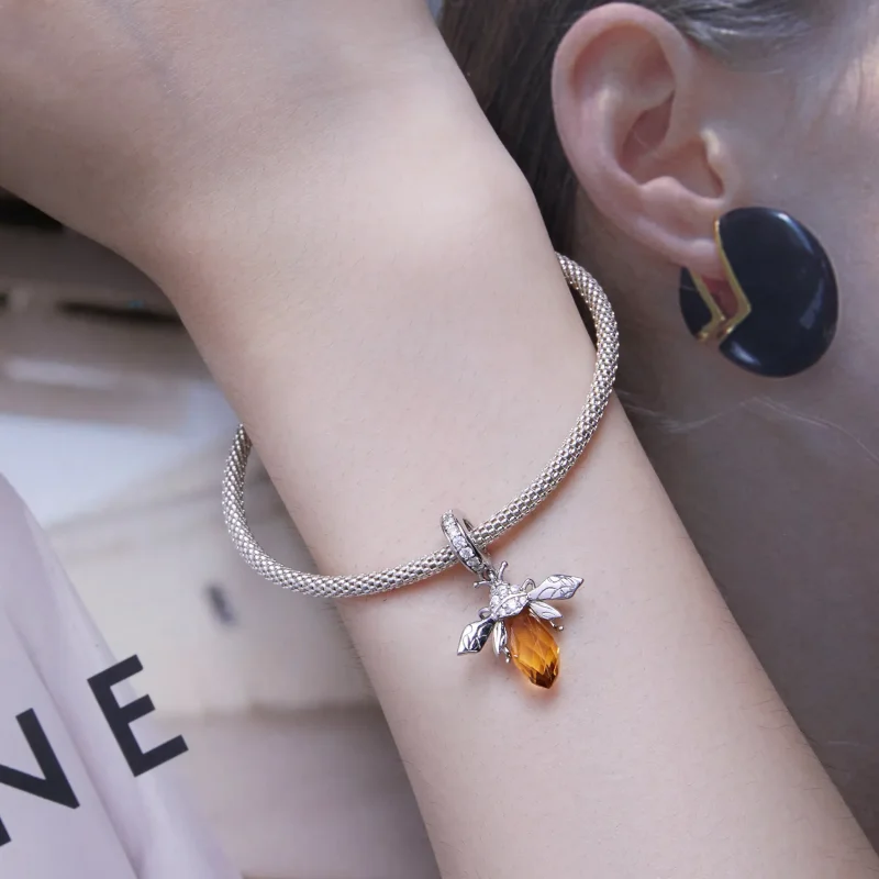 (kép) PANDORA típusú Méh függő charm - BSC710 - Megtekintés 5