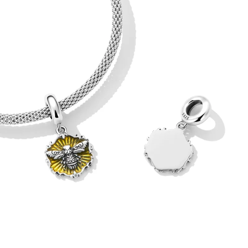 (kép) PANDORA típusú Méh függő charm - SCC2321 - Megtekintés 4
