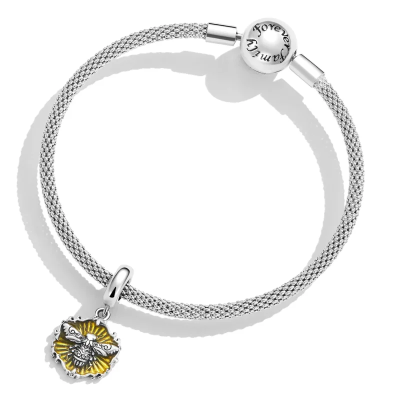 (kép) PANDORA típusú Méh függő charm - SCC2321 - Megtekintés 5