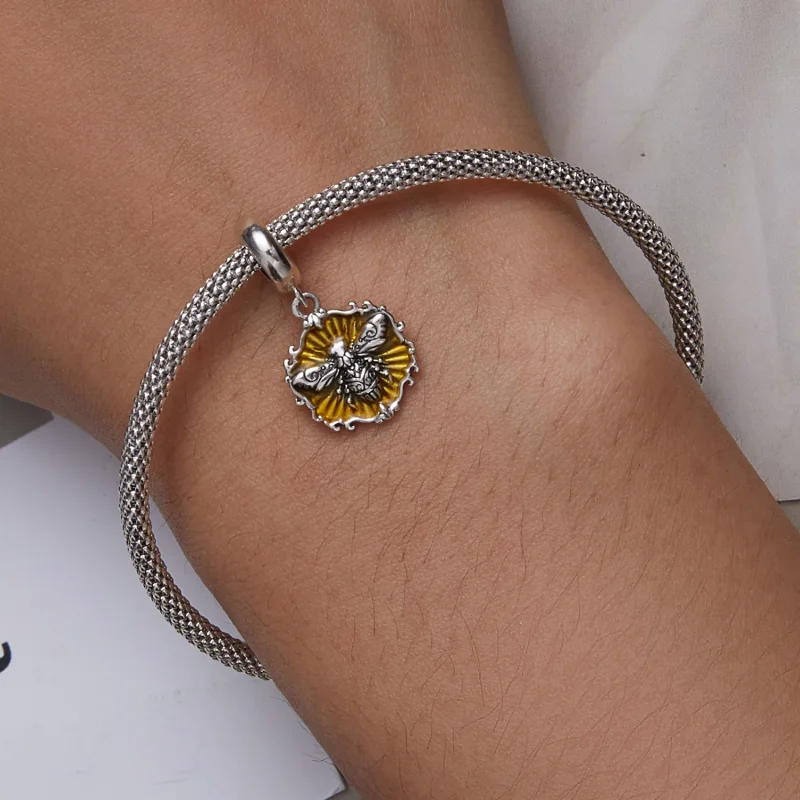 (kép) PANDORA típusú Méh függő charm - SCC2321 - Megtekintés 6