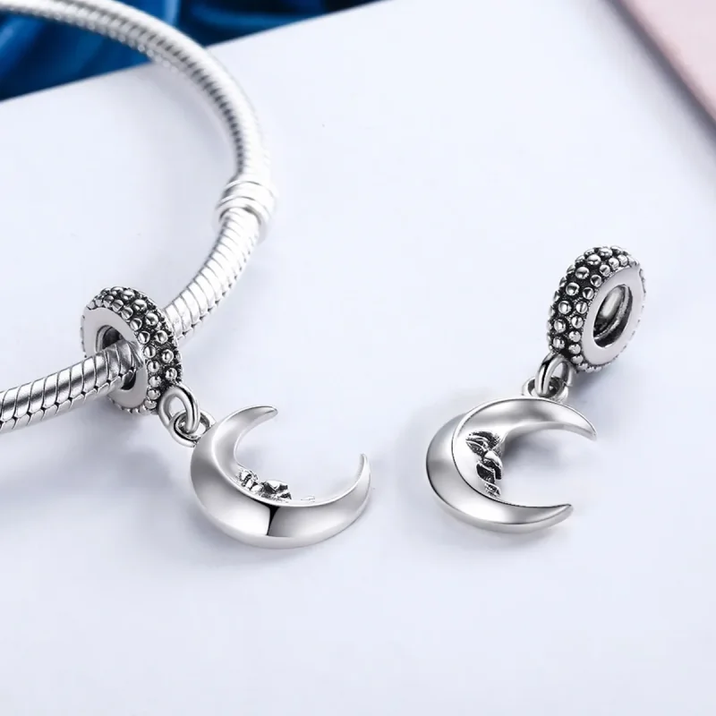 (kép) PANDORA típusú Moon úr függő charm - SCC149 - Megtekintés 5
