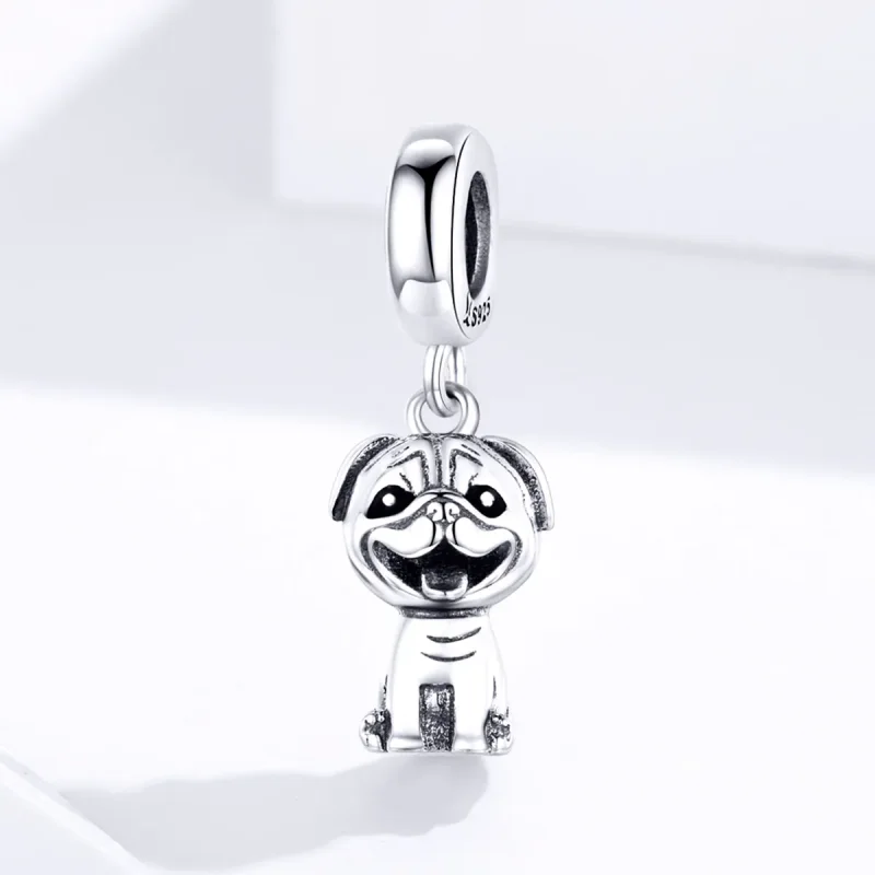 (kép) PANDORA típusú Mopsz függő charm - SCC1320 - Megtekintés 2