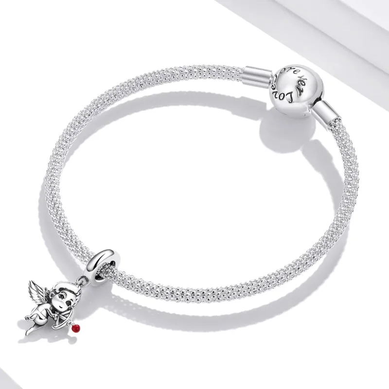 (kép) PANDORA típusú Ámor függő charm - SCC1898 - Megtekintés 3