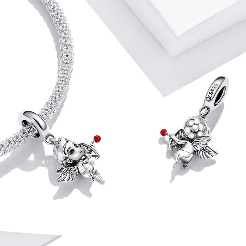 (kép) PANDORA típusú Ámor függő charm - SCC1898 - Megtekintés 4