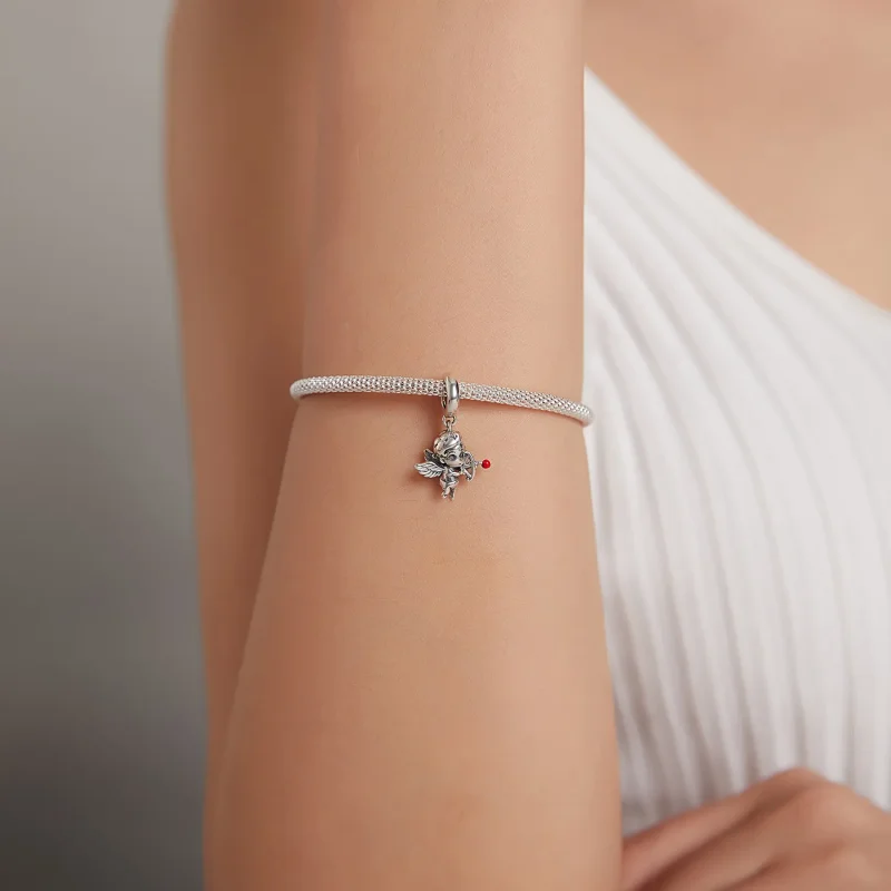 (kép) PANDORA típusú Ámor függő charm - SCC1898 - Megtekintés 5