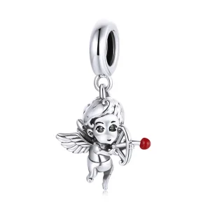 (kép) PANDORA típusú Ámor függő charm - SCC1898