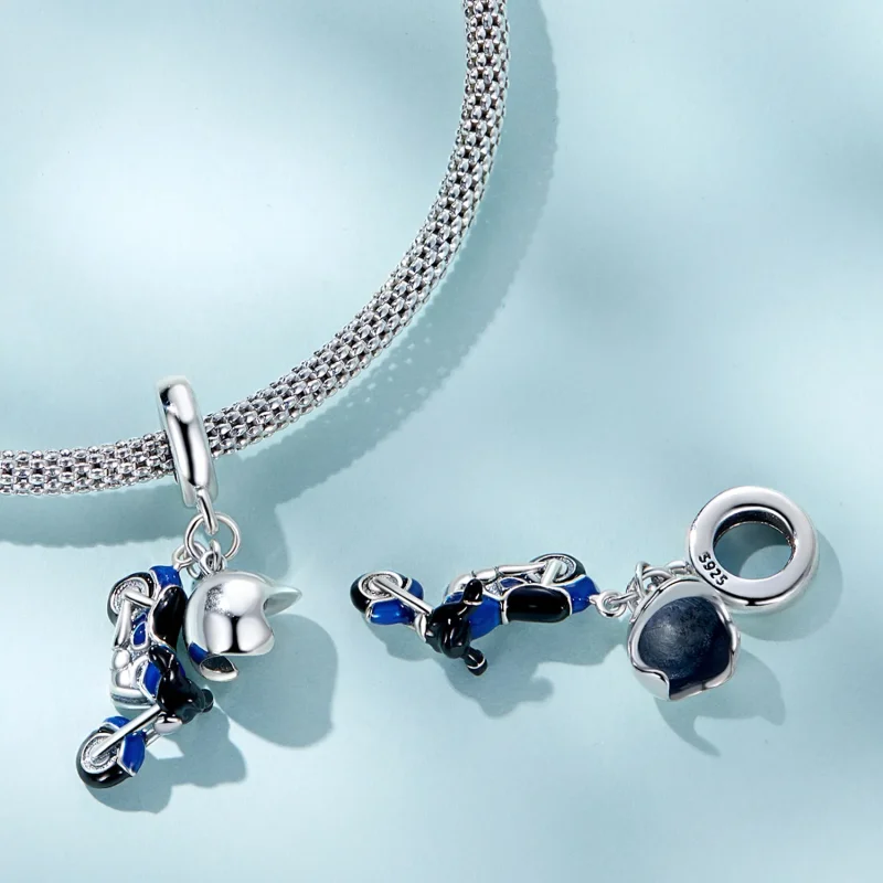 (kép) PANDORA típusú Motorkerékpár függő charm - SCC2364 - Megtekintés 4