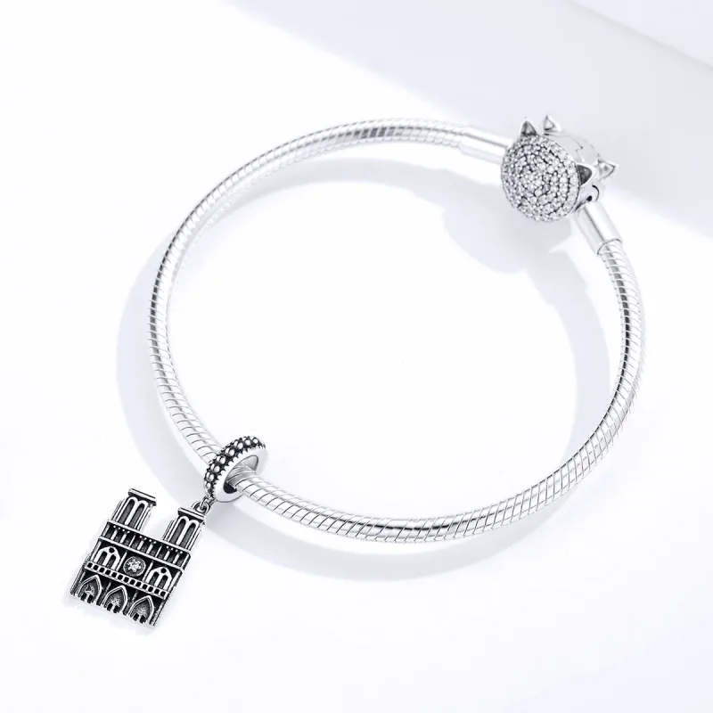 (kép) PANDORA típusú motre dame de paris függő charm - SCC1328 - Megtekintés 3