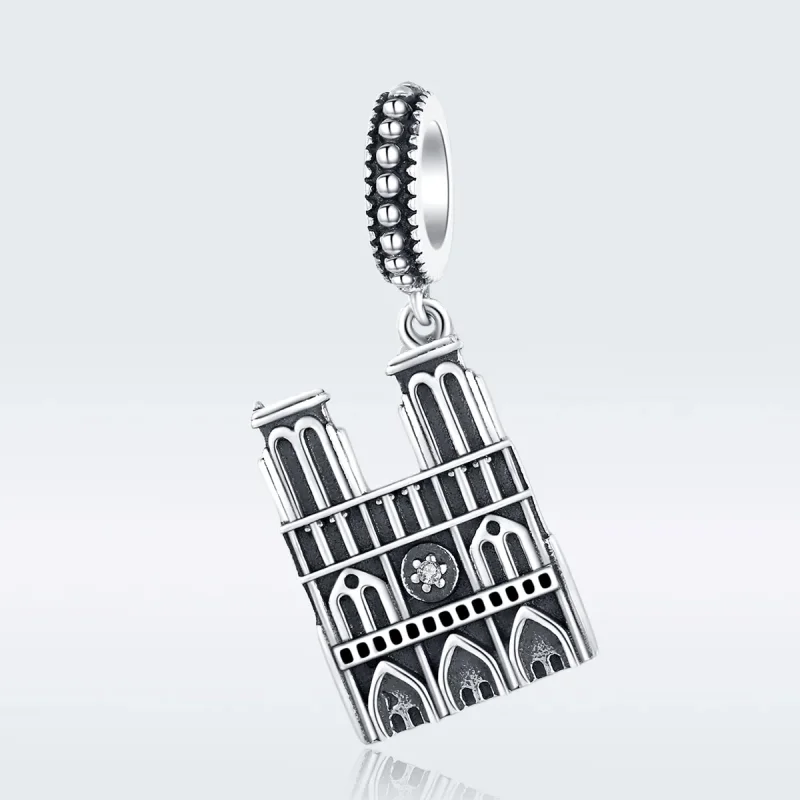 (kép) PANDORA típusú motre dame de paris függő charm - SCC1328 - Megtekintés 5