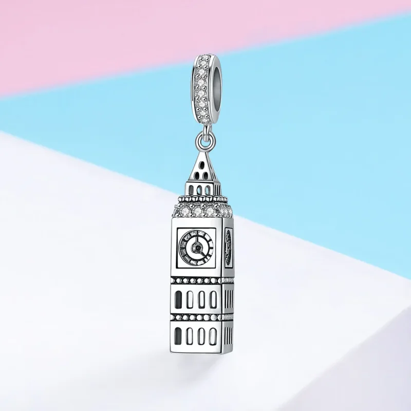 (kép) PANDORA típusú nagy-britannia big ben függő charm - SCC868 - Megtekintés 2