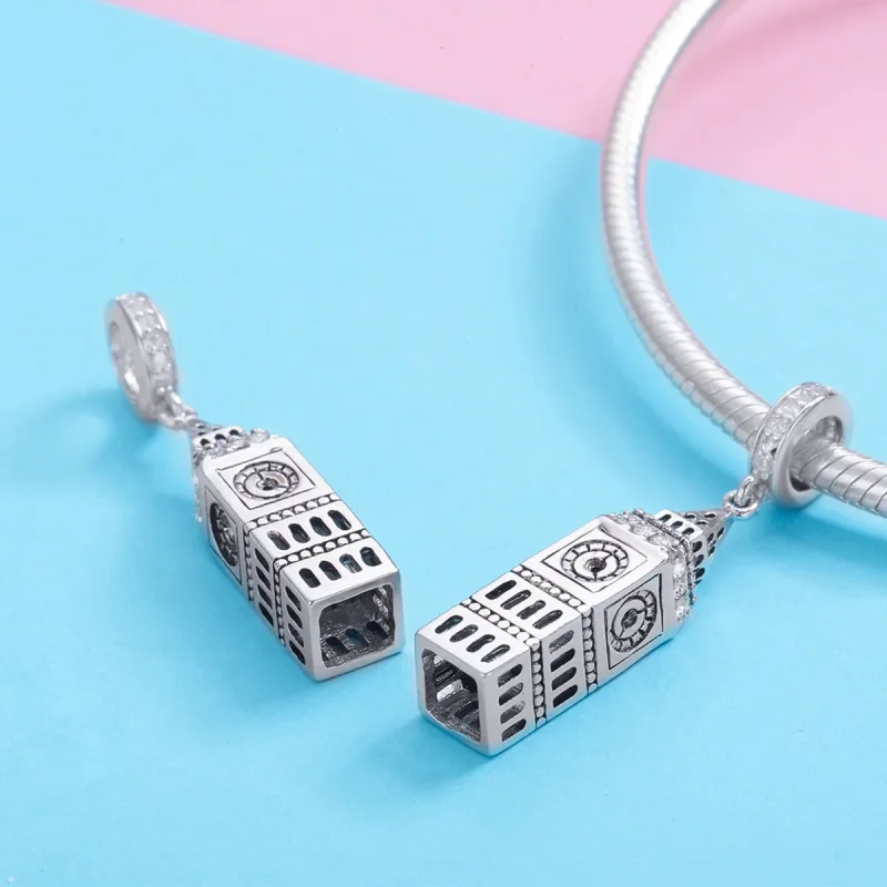 (kép) PANDORA típusú nagy-britannia big ben függő charm - SCC868 - Megtekintés 3