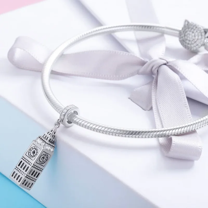 (kép) PANDORA típusú nagy-britannia big ben függő charm - SCC868 - Megtekintés 4
