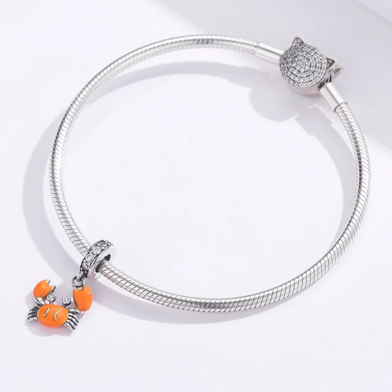 (kép) PANDORA típusú nyári rák függő charm - BSC076 - Megtekintés 3