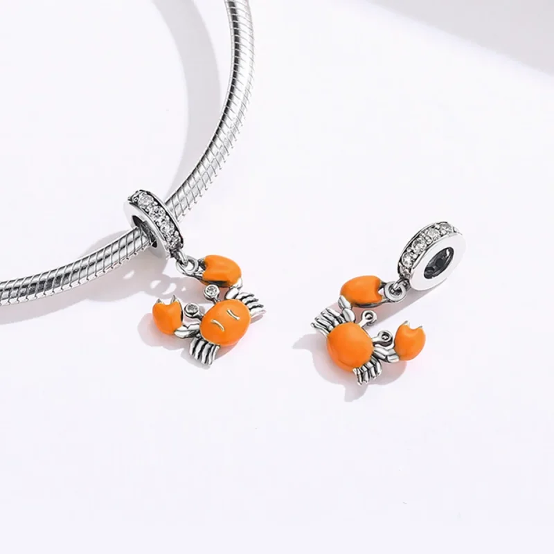 (kép) PANDORA típusú nyári rák függő charm - BSC076 - Megtekintés 4