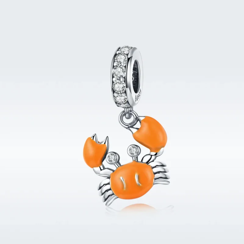 (kép) PANDORA típusú nyári rák függő charm - BSC076 - Megtekintés 5
