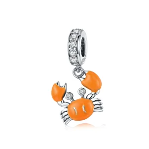(kép) PANDORA típusú nyári rák függő charm - BSC076