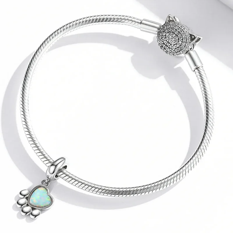 (kép) PANDORA típusú Opál karmok függő charm - SCC2102 - Megtekintés 3