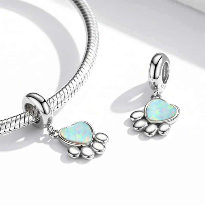 (kép) PANDORA típusú Opál karmok függő charm - SCC2102 - Megtekintés 4