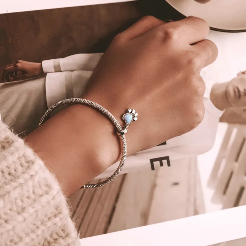 (kép) PANDORA típusú Opál karmok függő charm - SCC2102 - Megtekintés 5