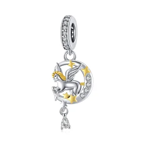 (kép) PANDORA típusú Pegazus függő charm - SCC1736