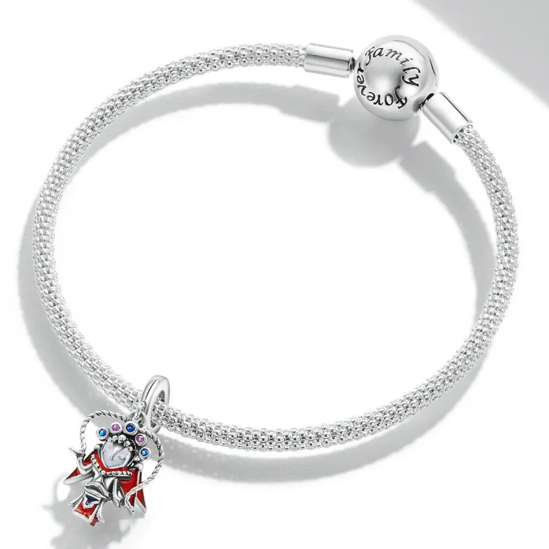 (kép) PANDORA típusú Pekingi operabáb függő charm - SCC2109 - Megtekintés 3