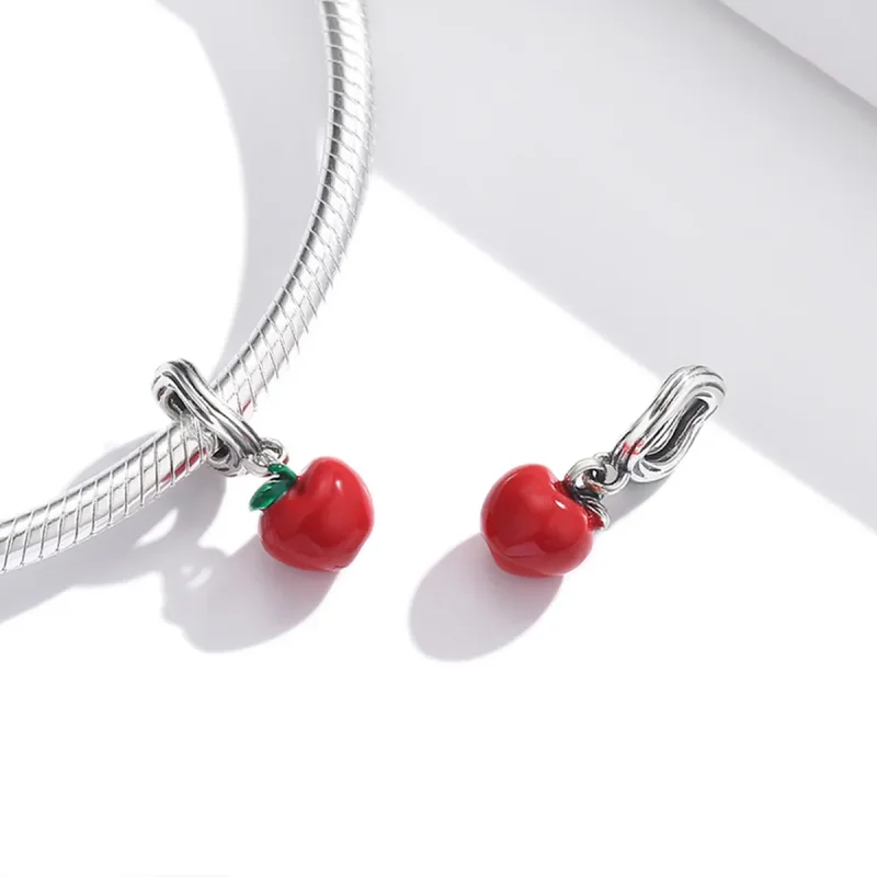 (kép) PANDORA típusú Piros alma függő charm - SCC1913 - Megtekintés 4
